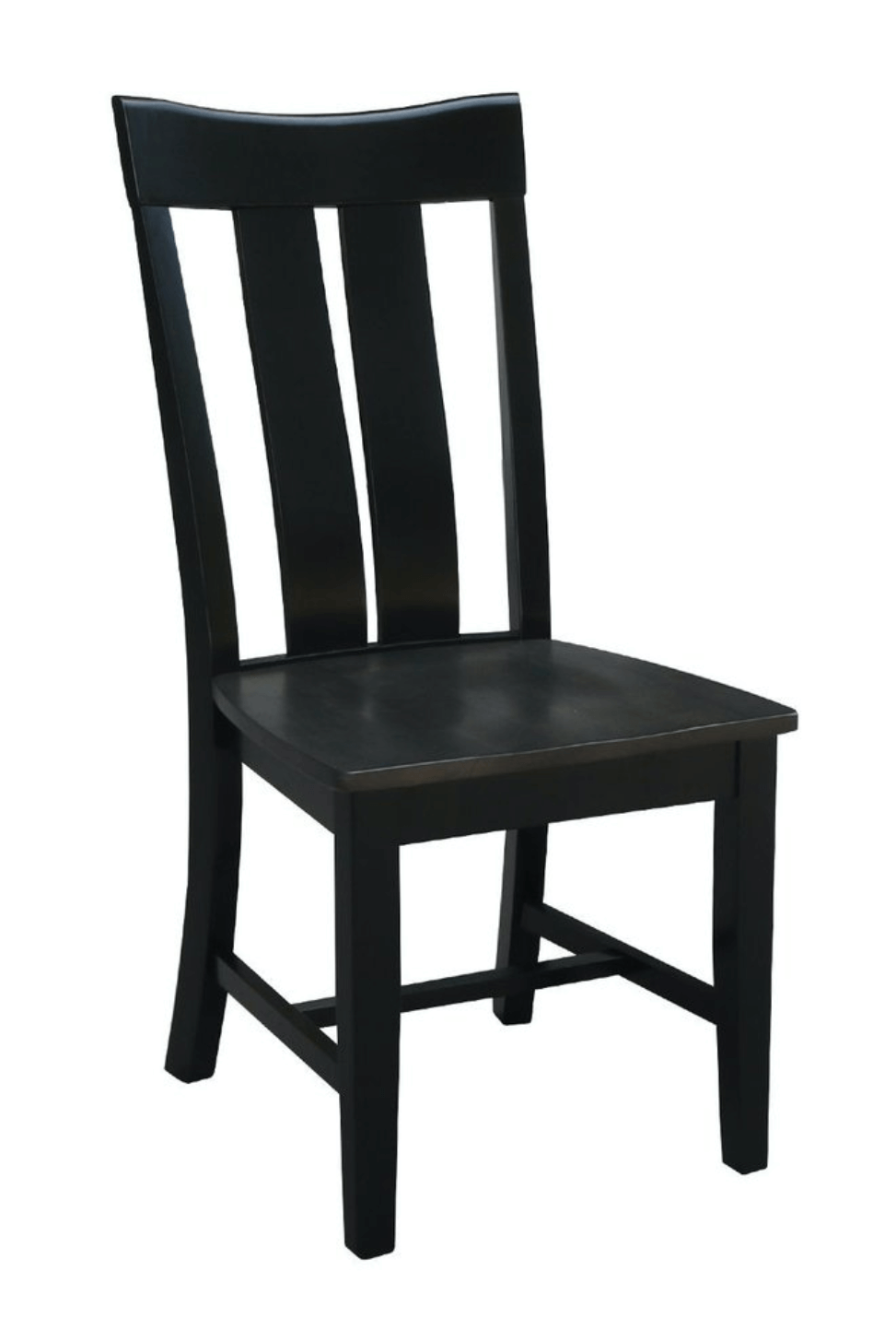 Elegant black Ava Dining Chair in solid wood, showcasing classic design and high-quality craftsmanship for stylish dining rooms.