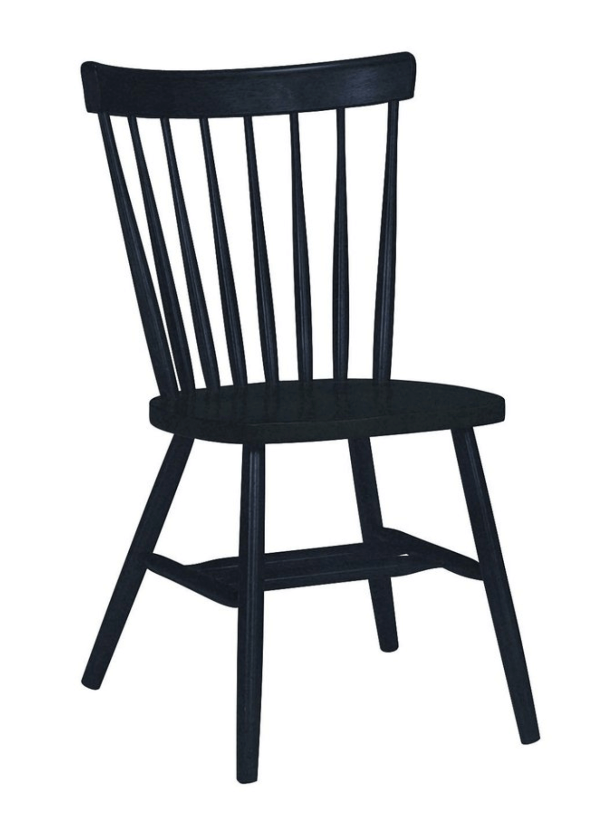 Black Copenhagen Chair made of solid wood with a classic design for elegant dining spaces.