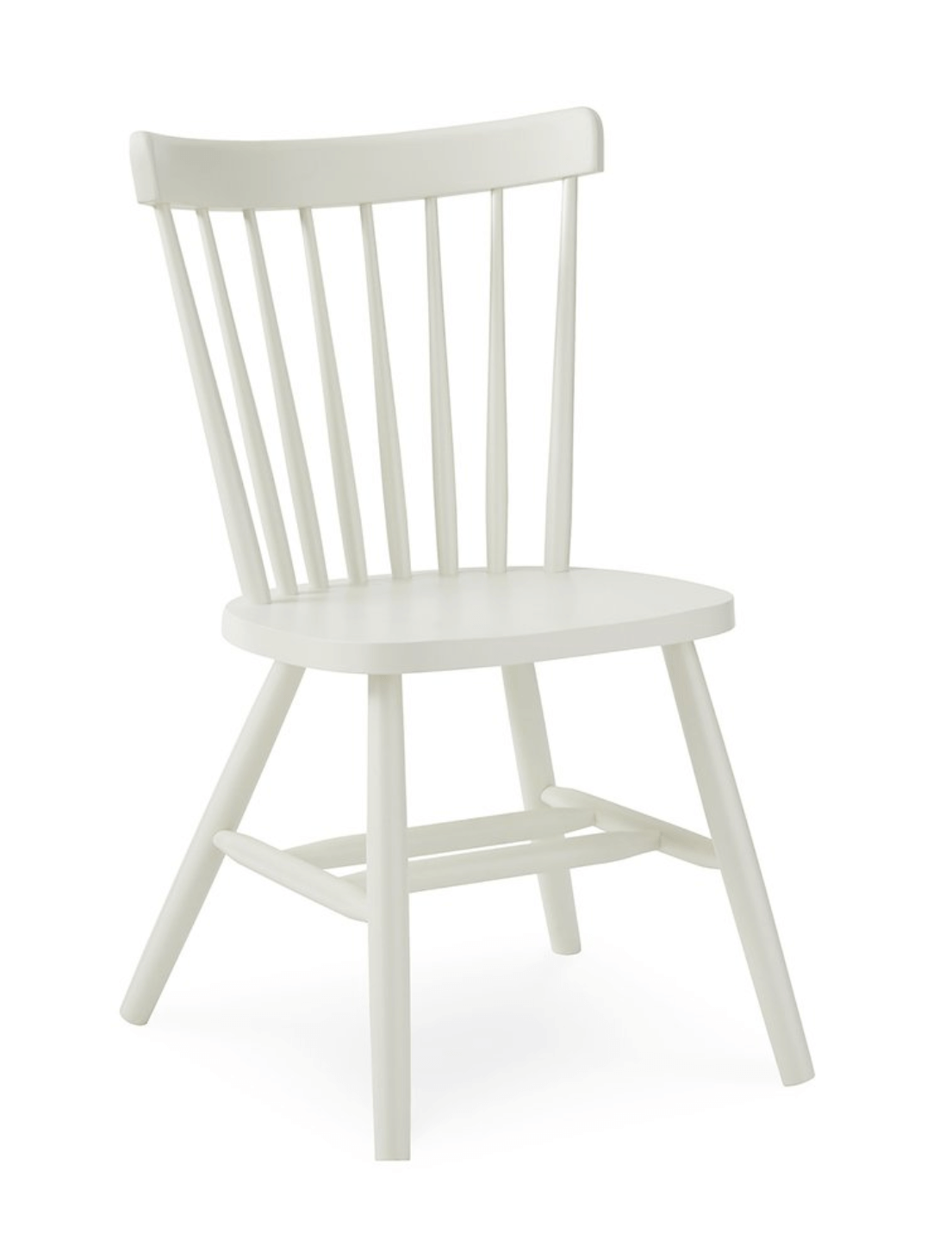 White Copenhagen Chair crafted in solid wood with classic design, perfect for enhancing dining room elegance and comfort.