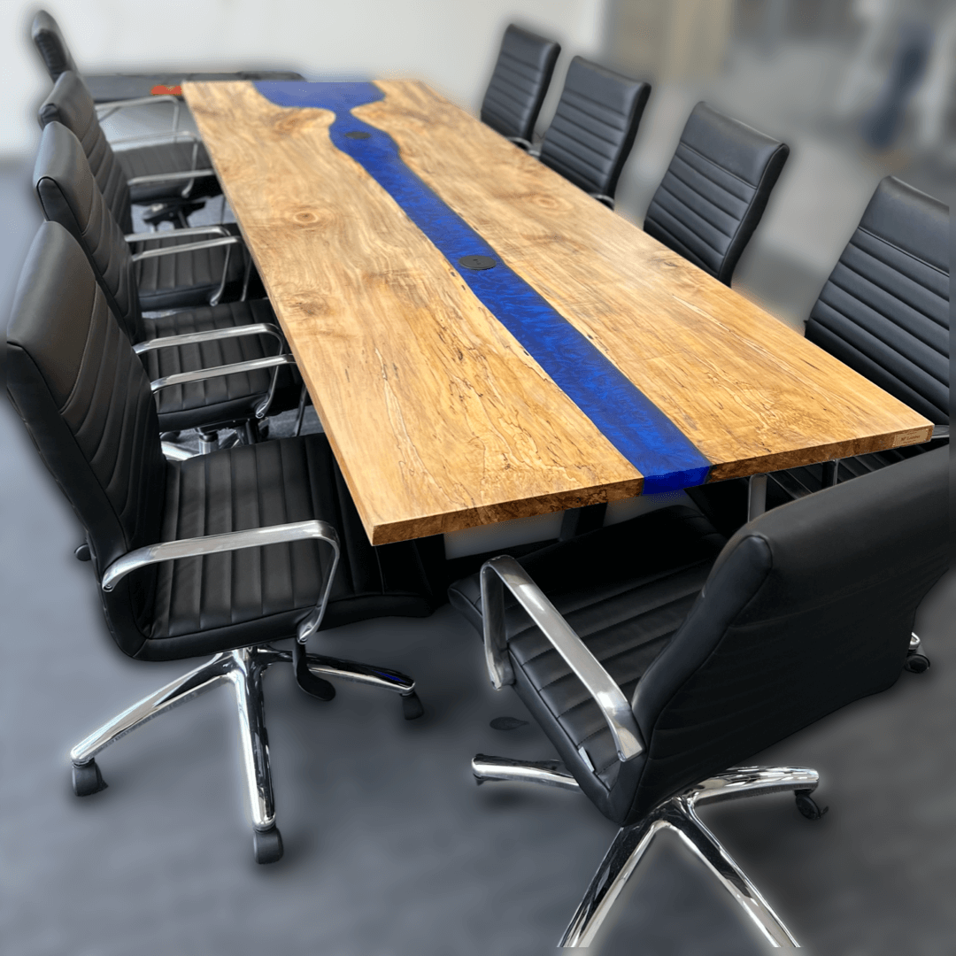Stunning Epoxy River Conference Table Custom Designs – M2 Furniture Company