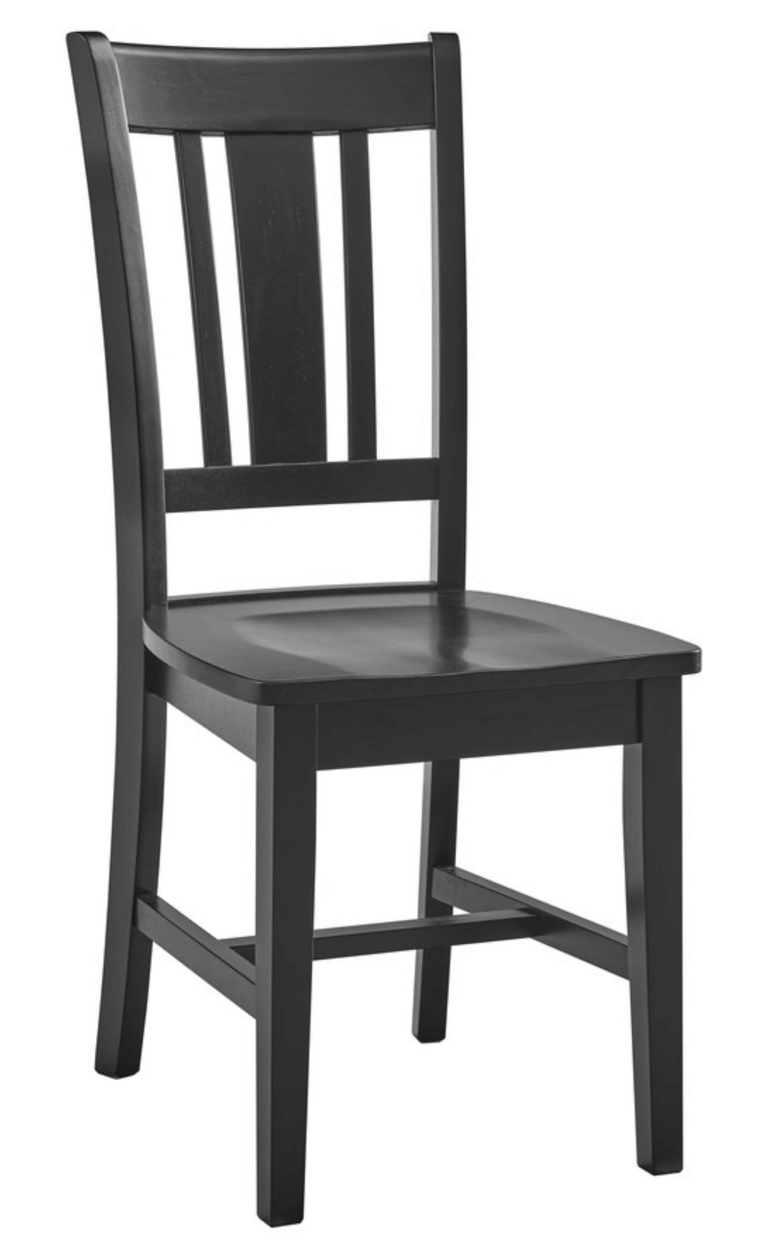 Black San Remo Style Dining Chair crafted from high-quality solid wood, featuring a classic and comfortable design.