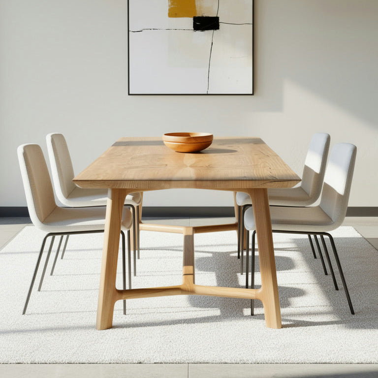 The Mick - Minimalistic Solid Wood Dining Table – M2 Furniture Company